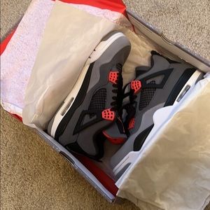 Infrared Jordan 4s